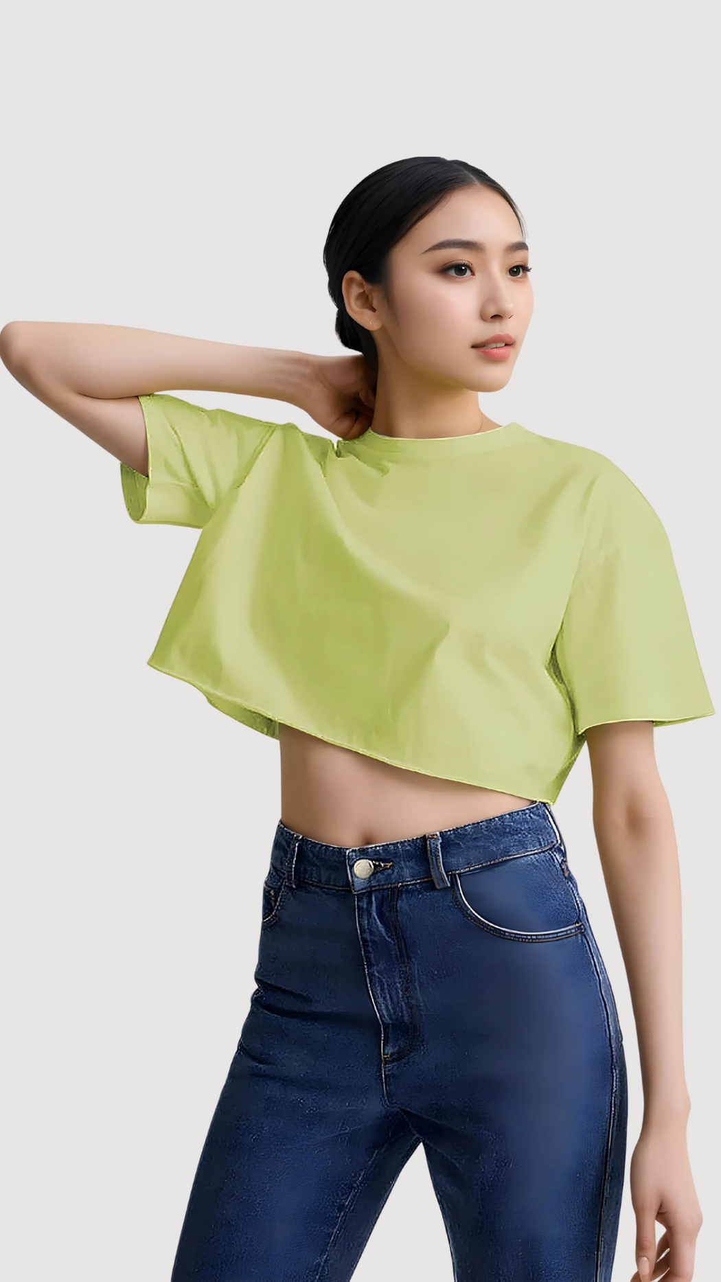 CottonEase Short Sleeve Crop Tee