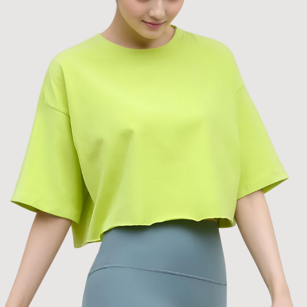 CottonEase Short Sleeve Crop Tee