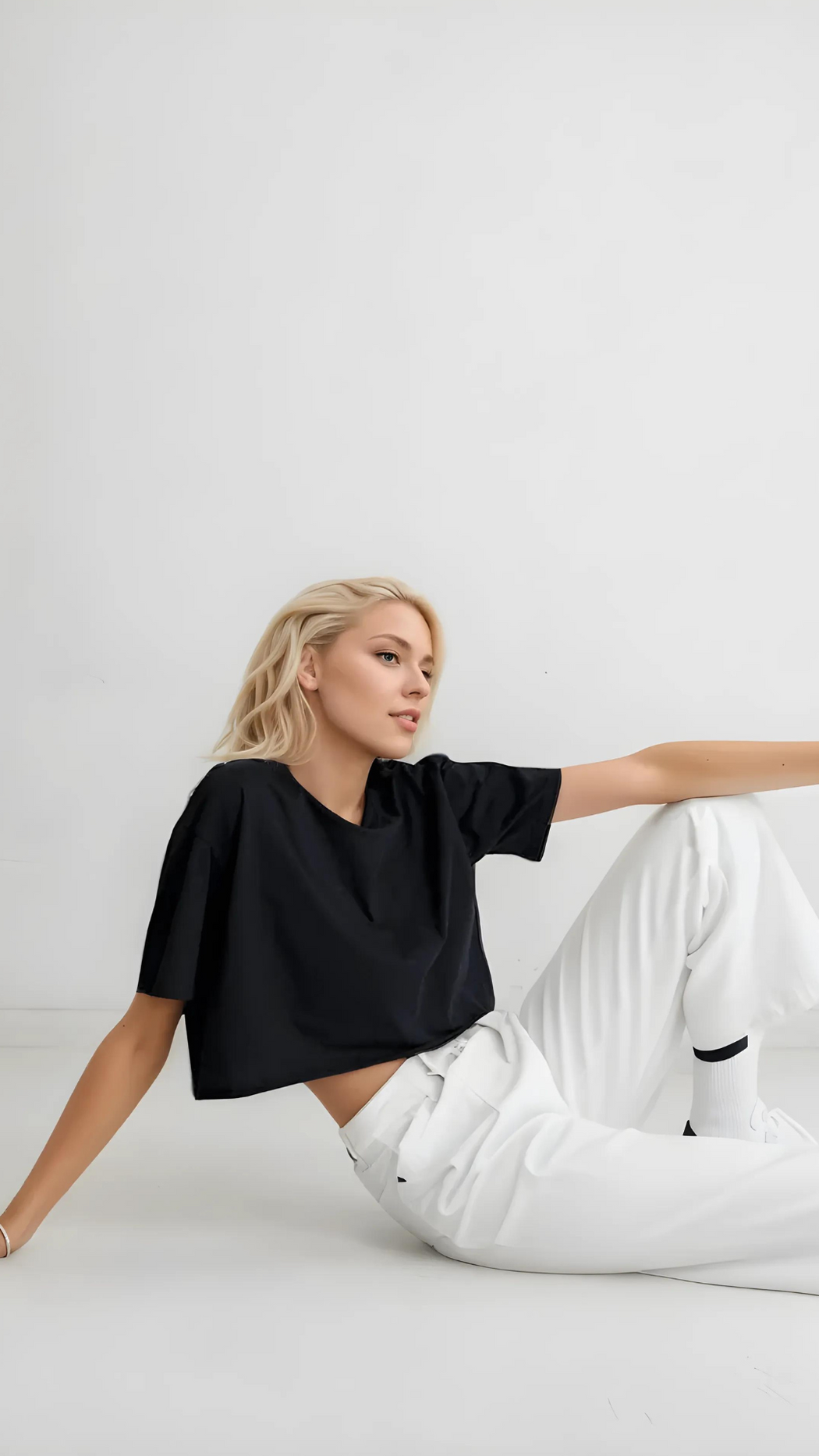 CottonEase Short Sleeve Crop Tee