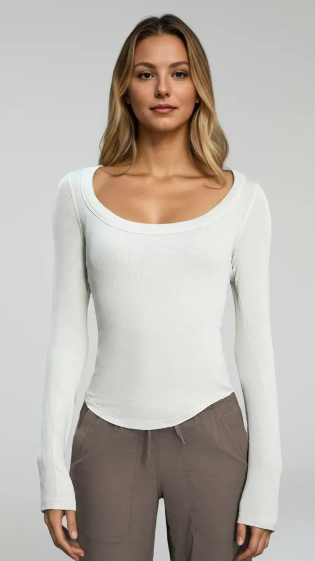 Evara Off-Shoulder Rib Top