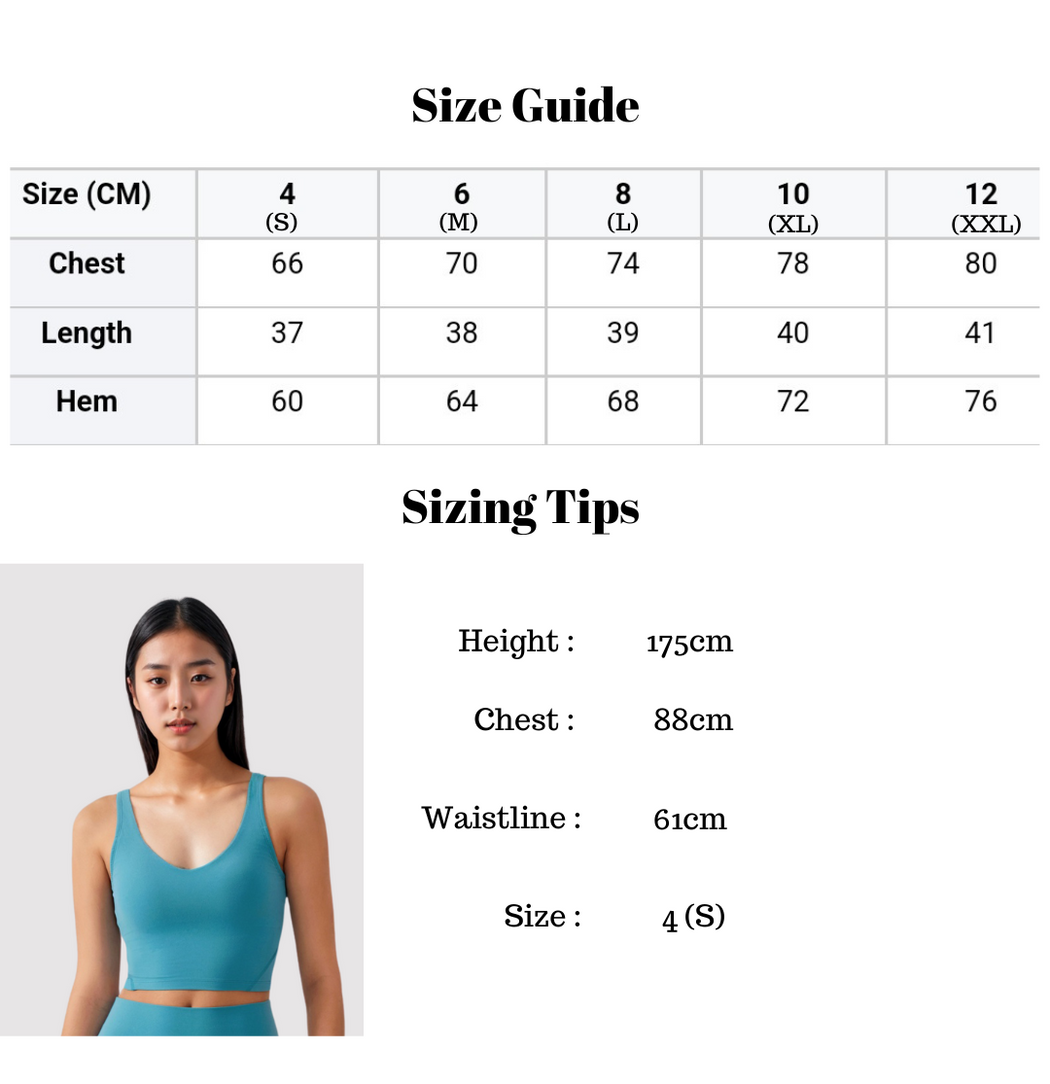 Momentum Longline Classic Top Built in Fixed Padding