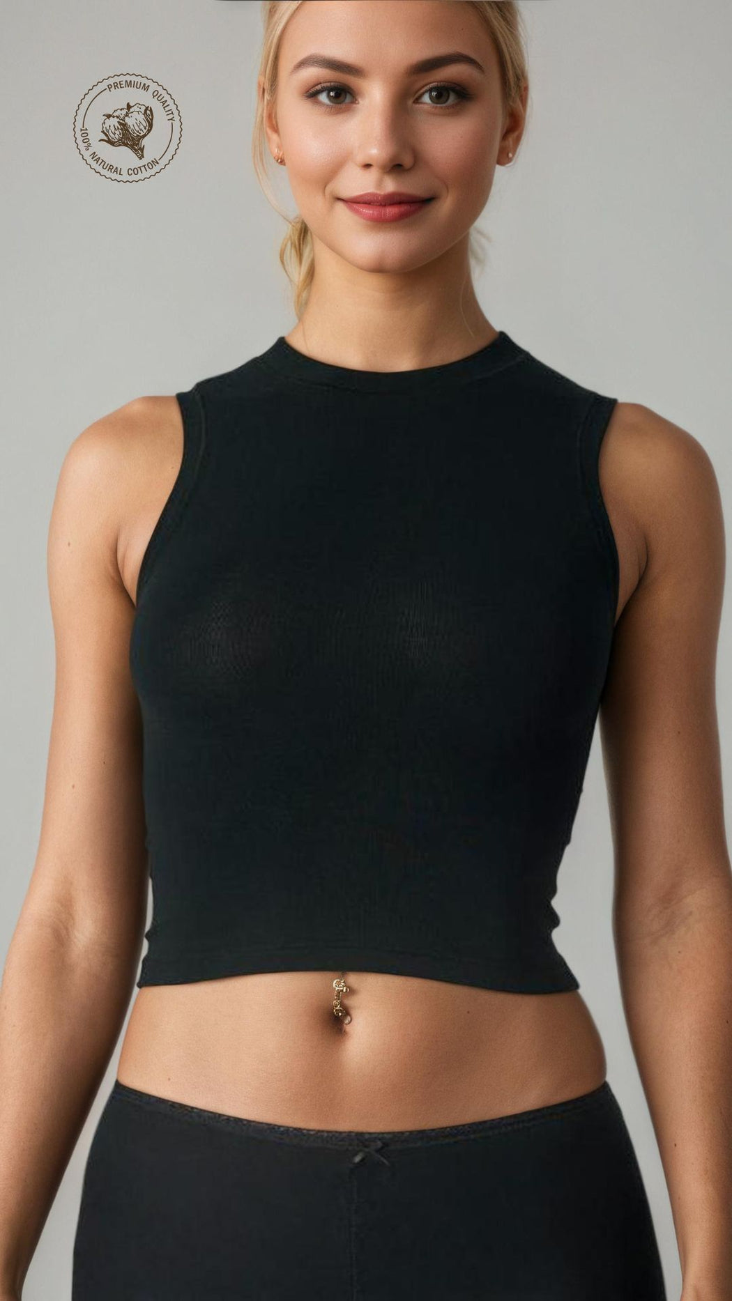 CloudForm Sleeveless Cotton Jersey Tank Tops