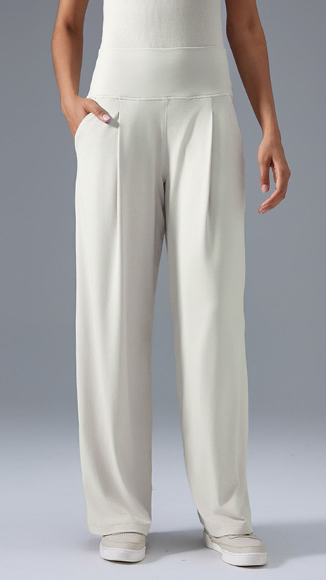 SereniStretch High Waist Wide-Leg Pant With Pockets