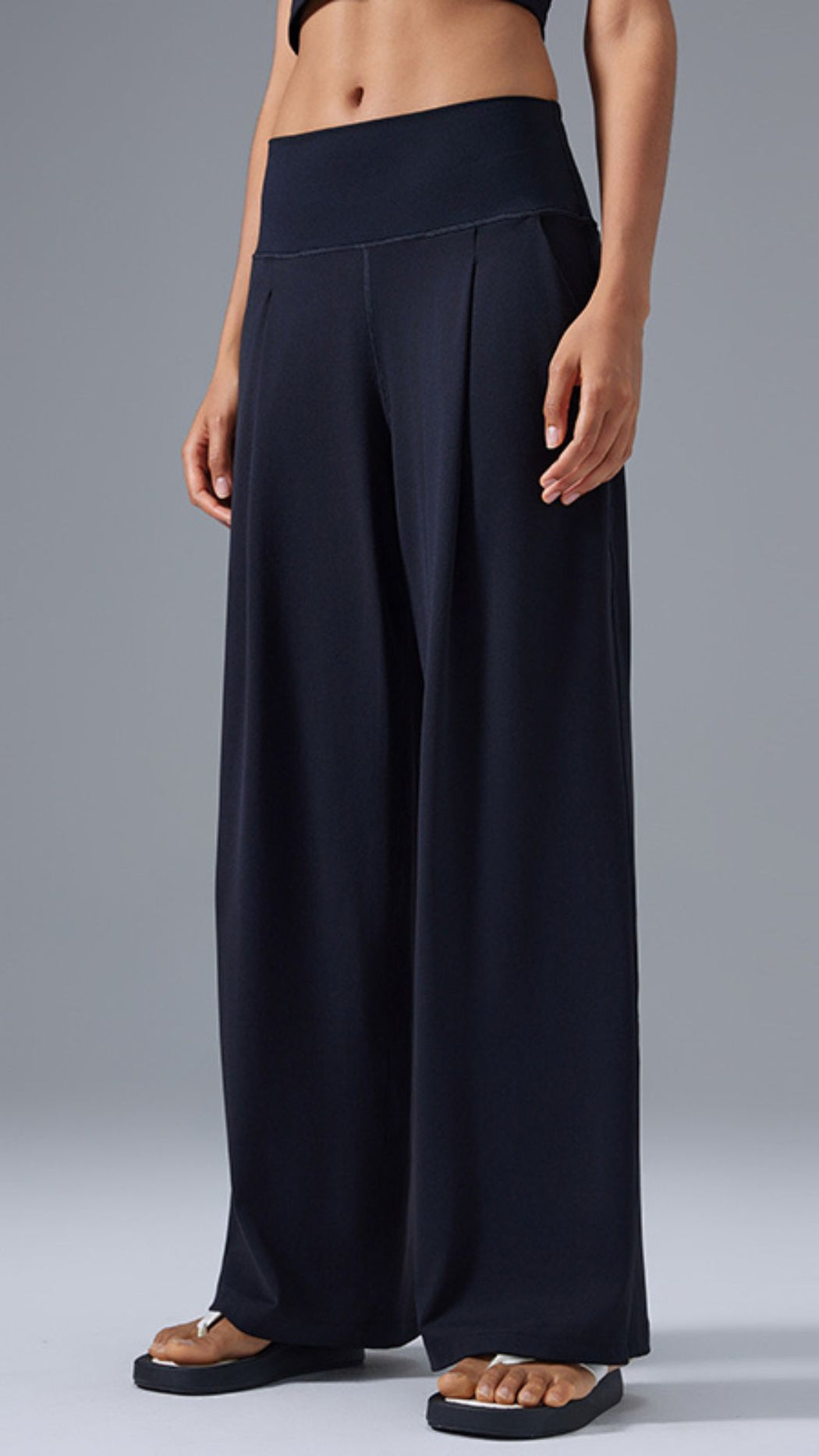 SereniStretch High Waist Wide-Leg Pant With Pockets