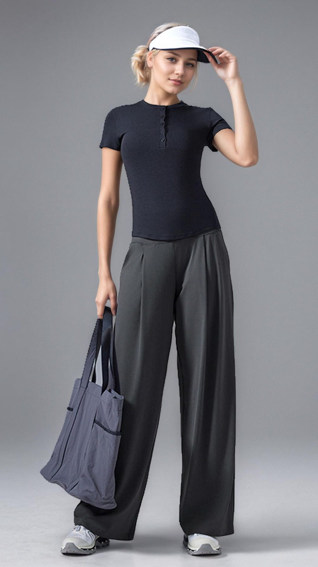 SereniStretch High Waist Wide-Leg Pant With Pockets