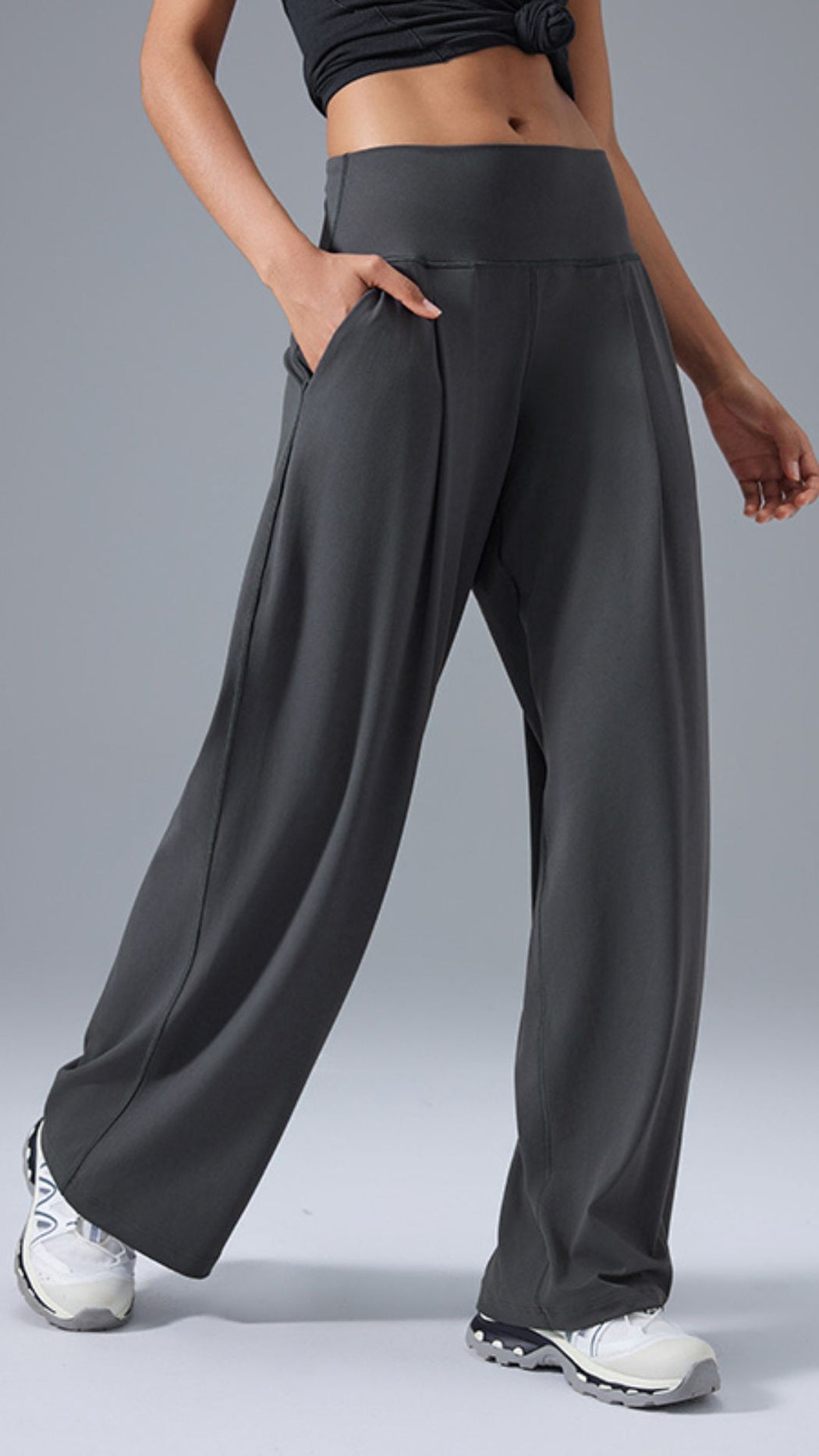 SereniStretch High Waist Wide-Leg Pant With Pockets