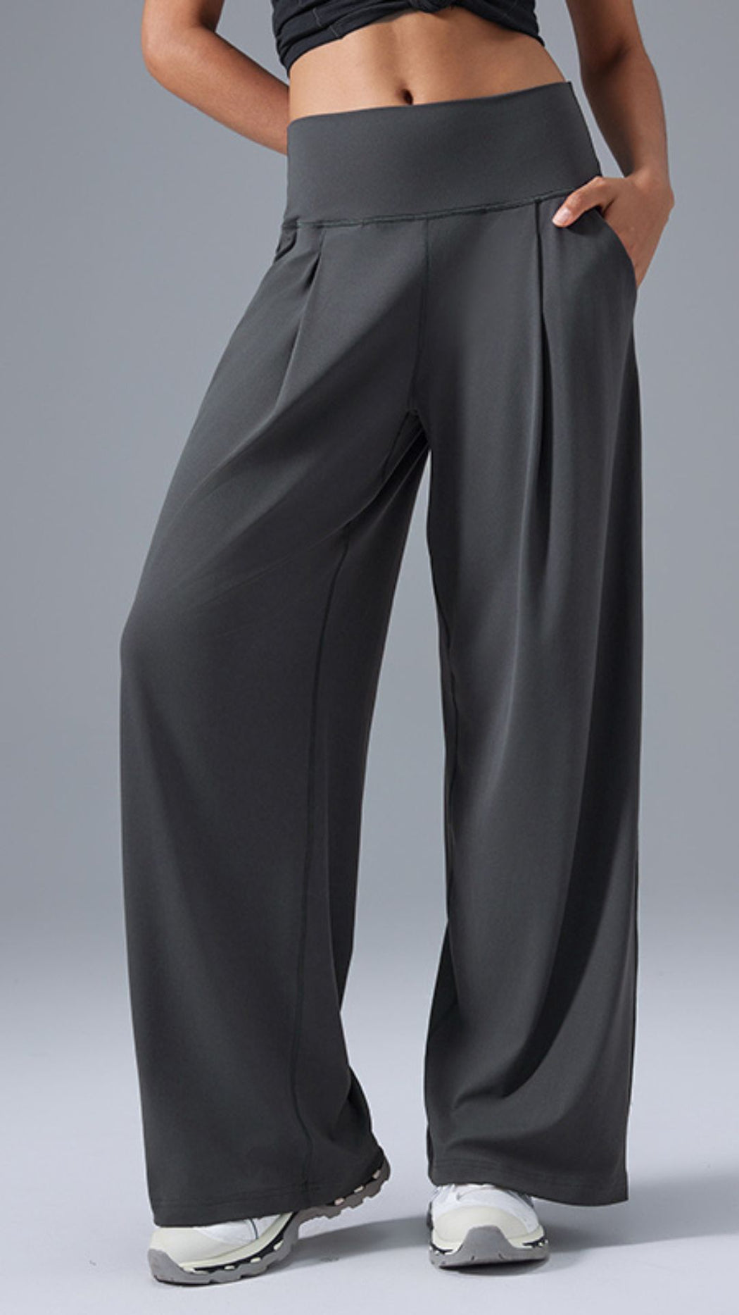 SereniStretch High Waist Wide-Leg Pant With Pockets