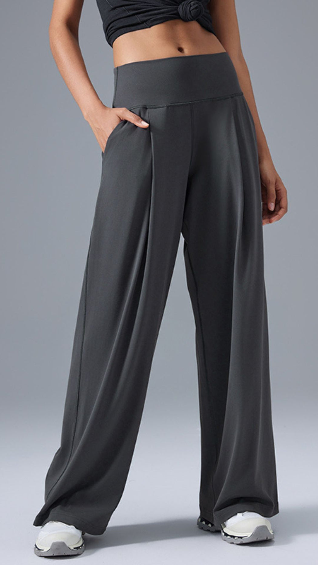 SereniStretch High Waist Wide-Leg Pant With Pockets