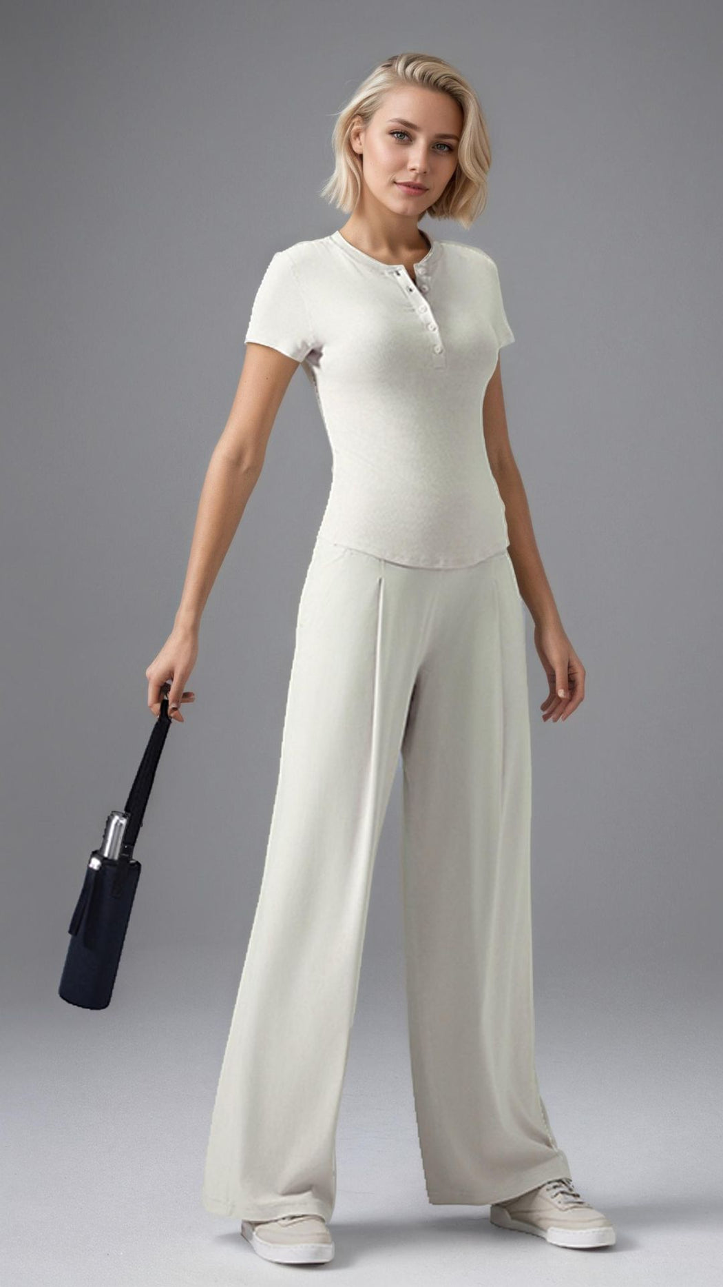 SereniStretch High Waist Wide-Leg Pant With Pockets