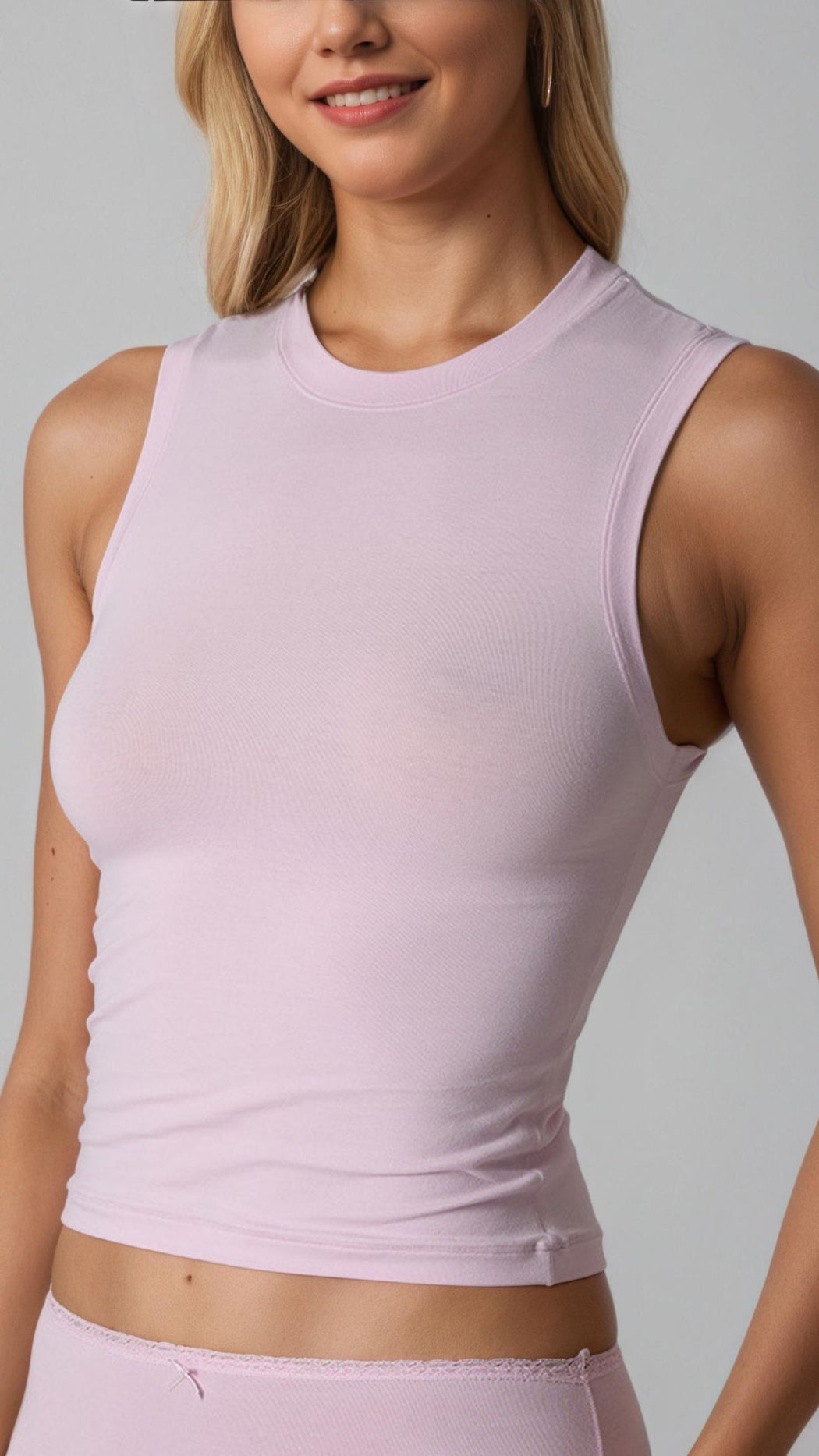 CloudForm Sleeveless Cotton Jersey Tank Tops