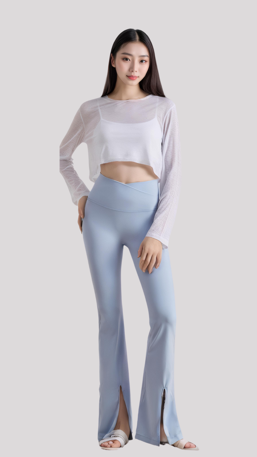 AirFlow Performance Long-Sleeve Crop Top
