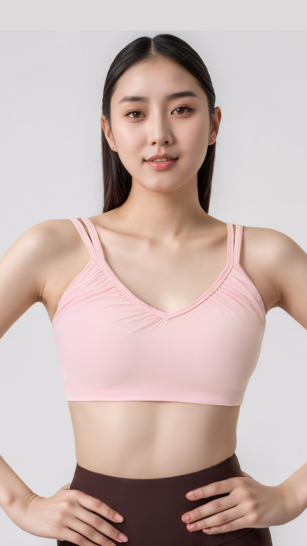 V Double-Strap Sports Bra