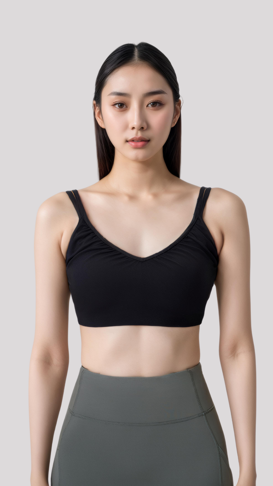 V Double-Strap Sports Bra