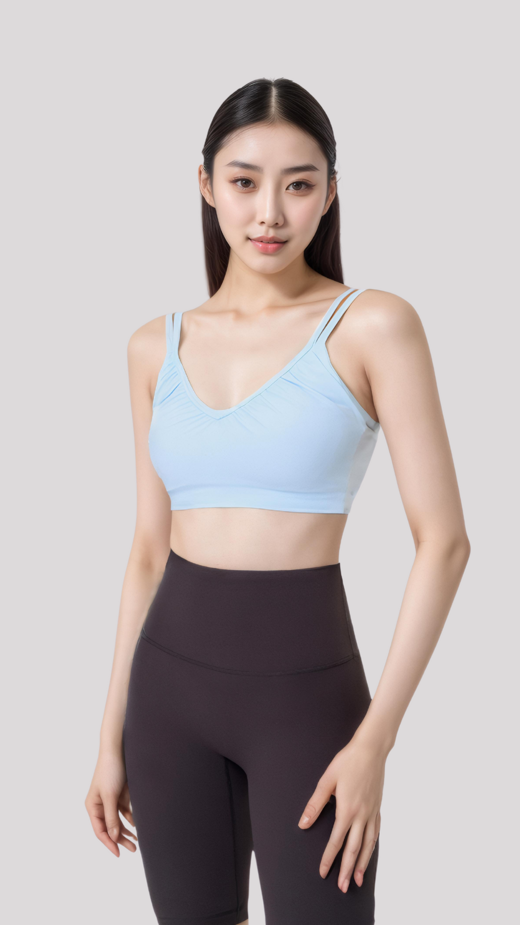 V Double-Strap Sports Bra