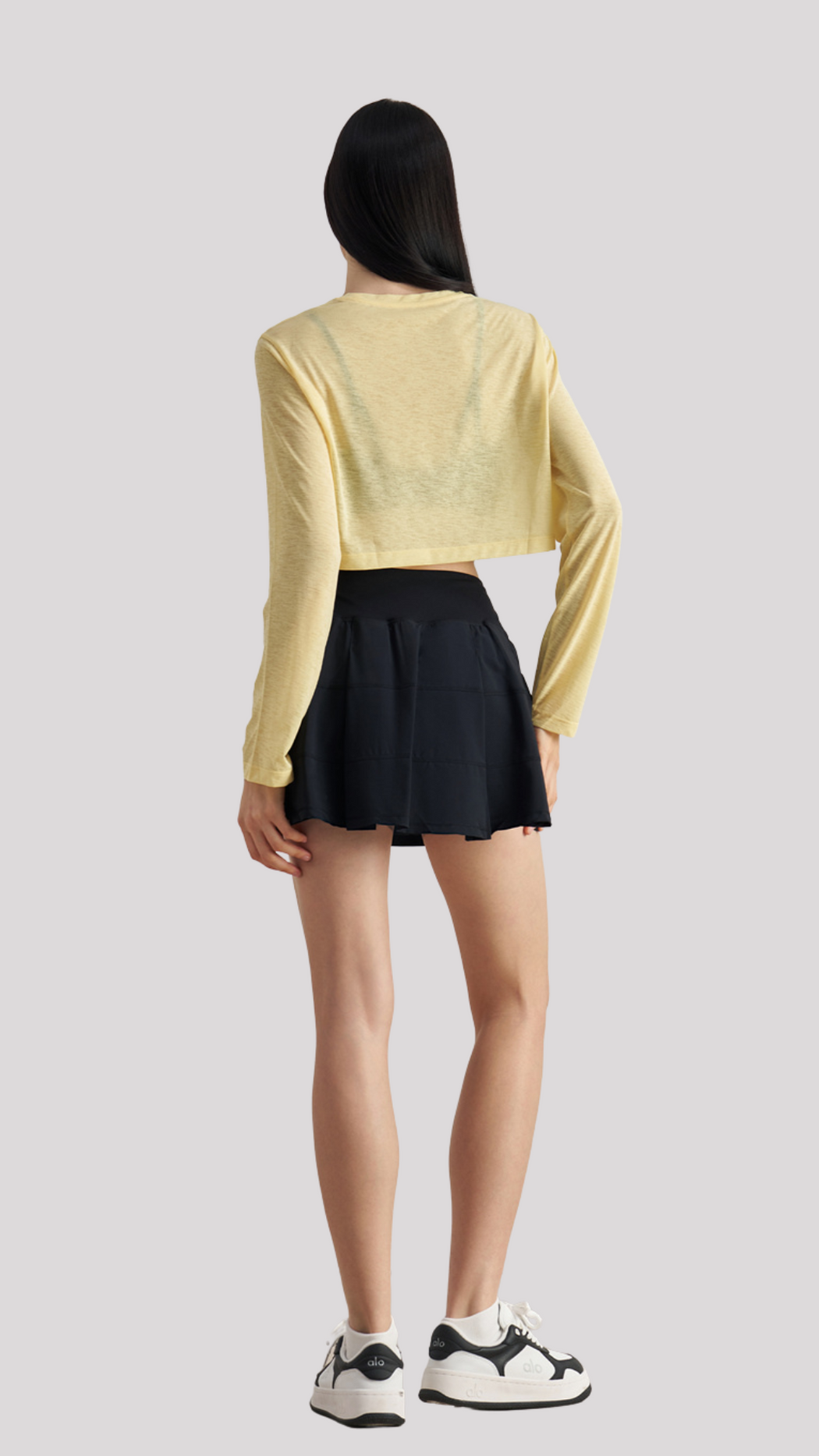 AirFlow Performance Long-Sleeve Crop Top