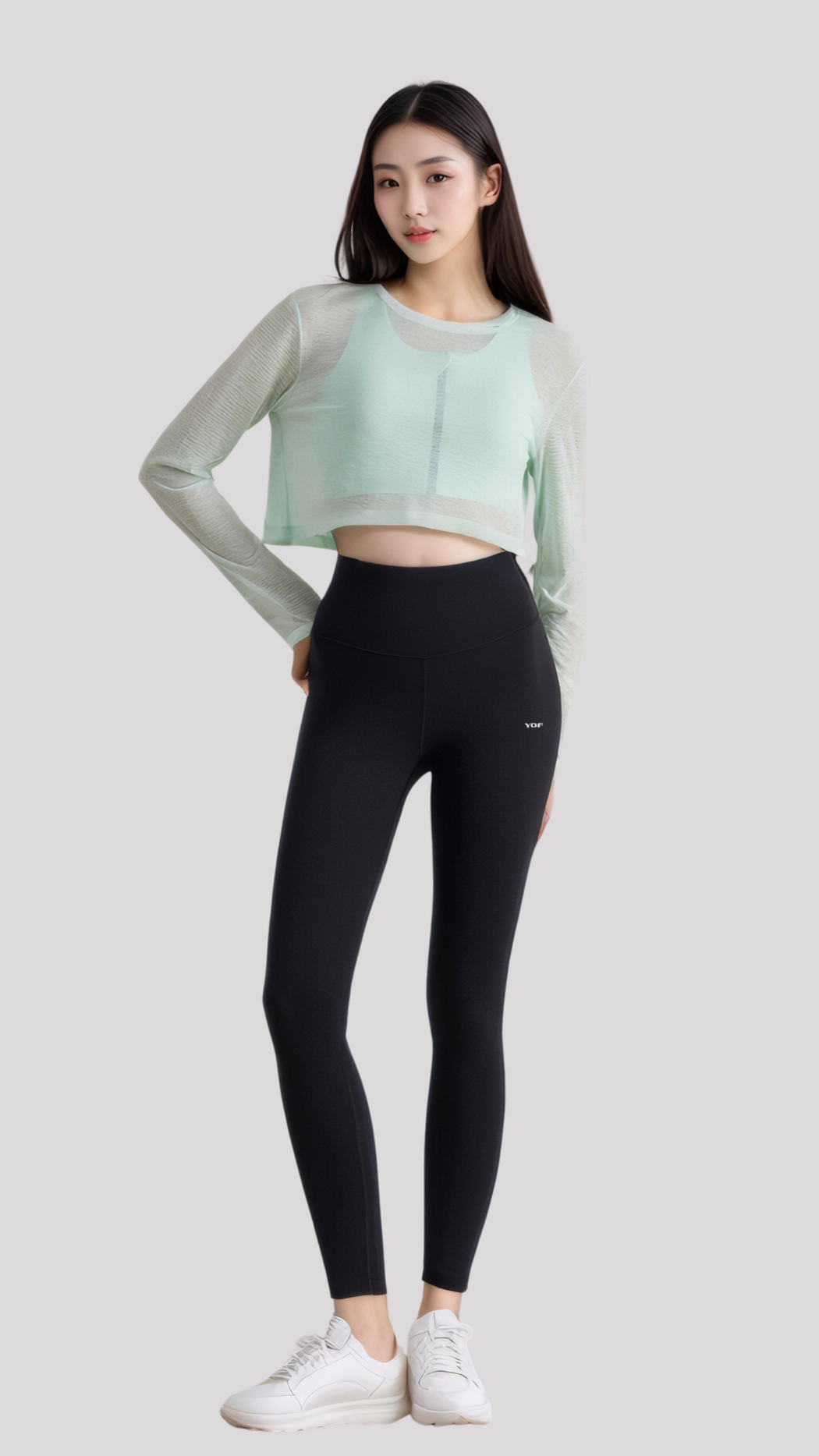 AirFlow Performance Long-Sleeve Crop Top