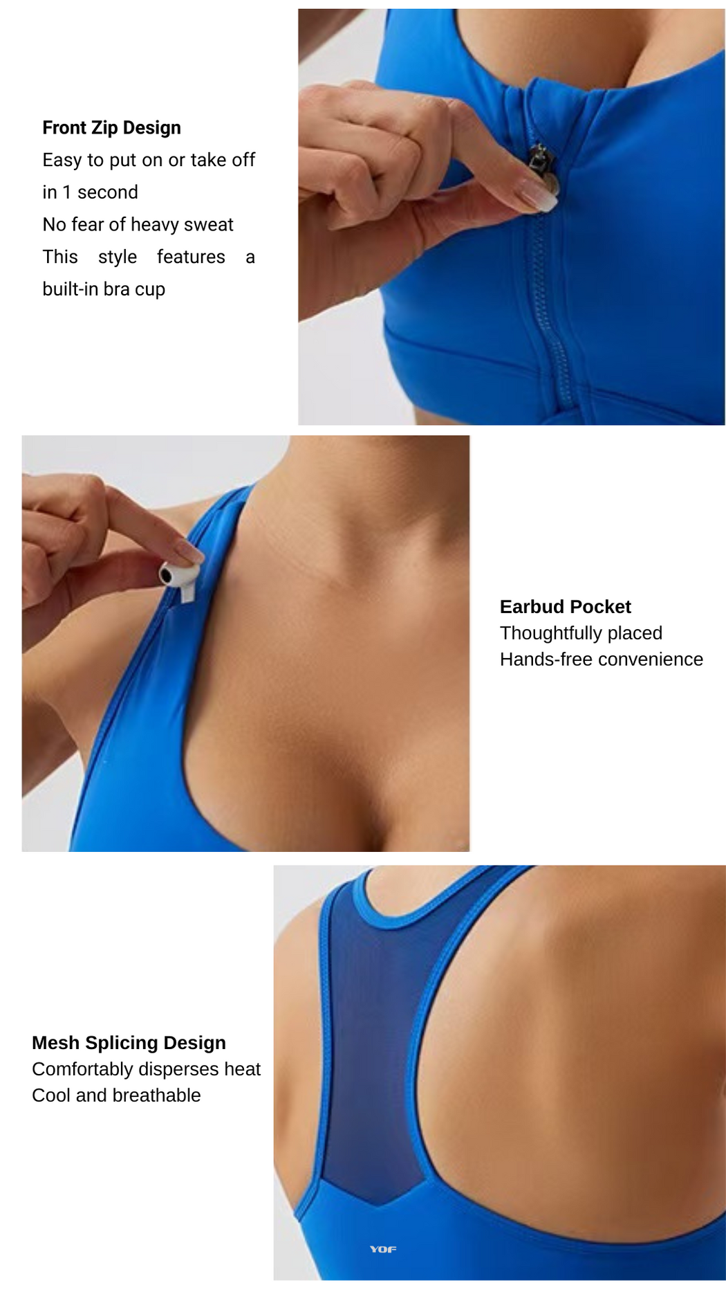 AeroZip High Support Bra