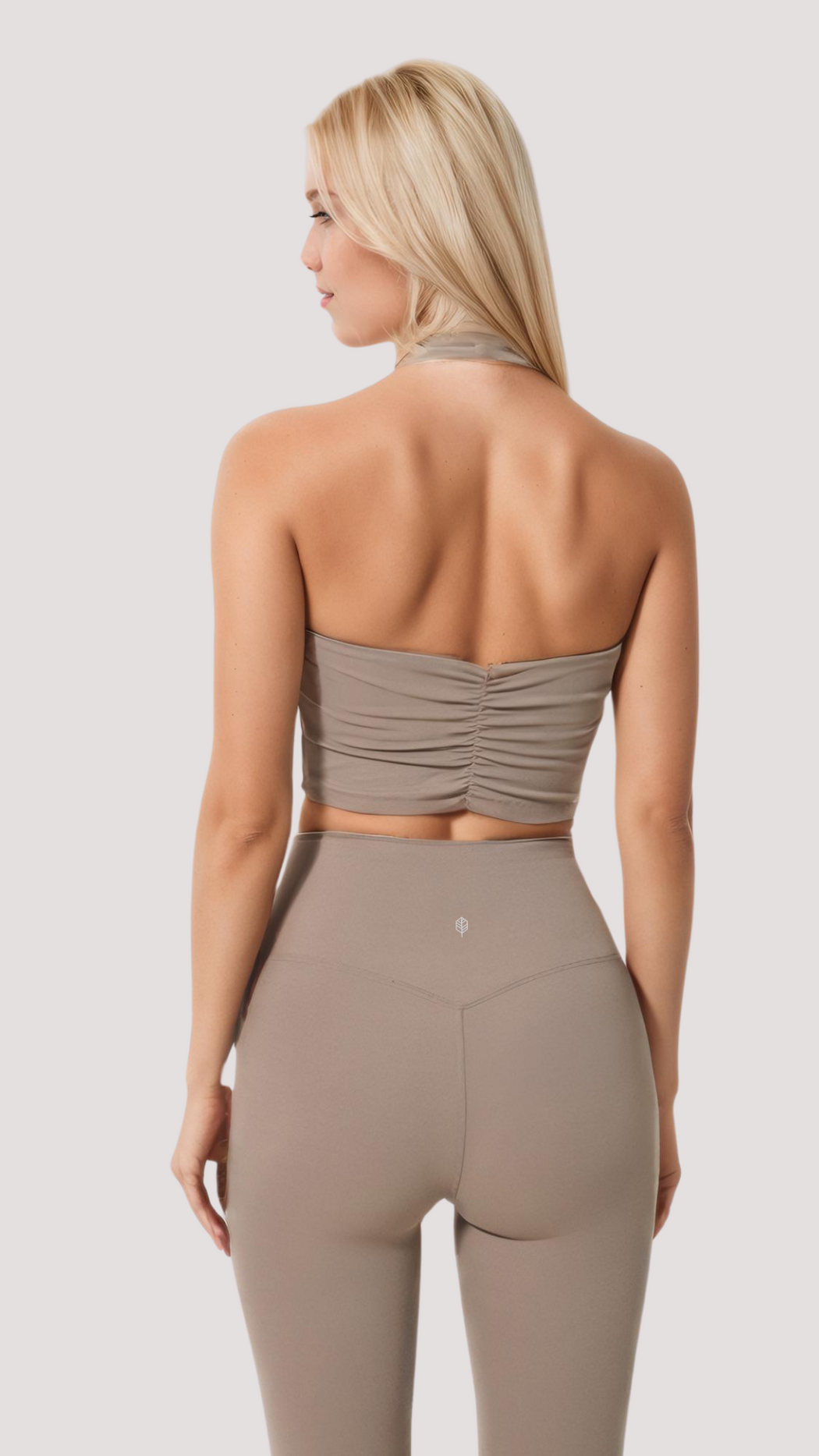 Luxe Ruched Halter Crop