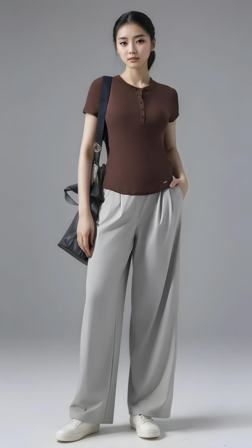 MODENA Henley Ribbed Tee