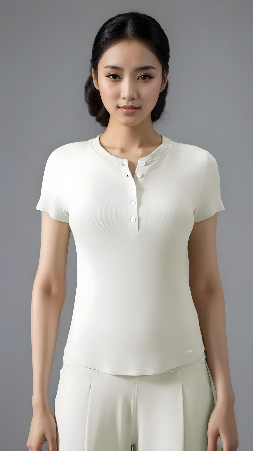 MODENA Henley Ribbed Tee