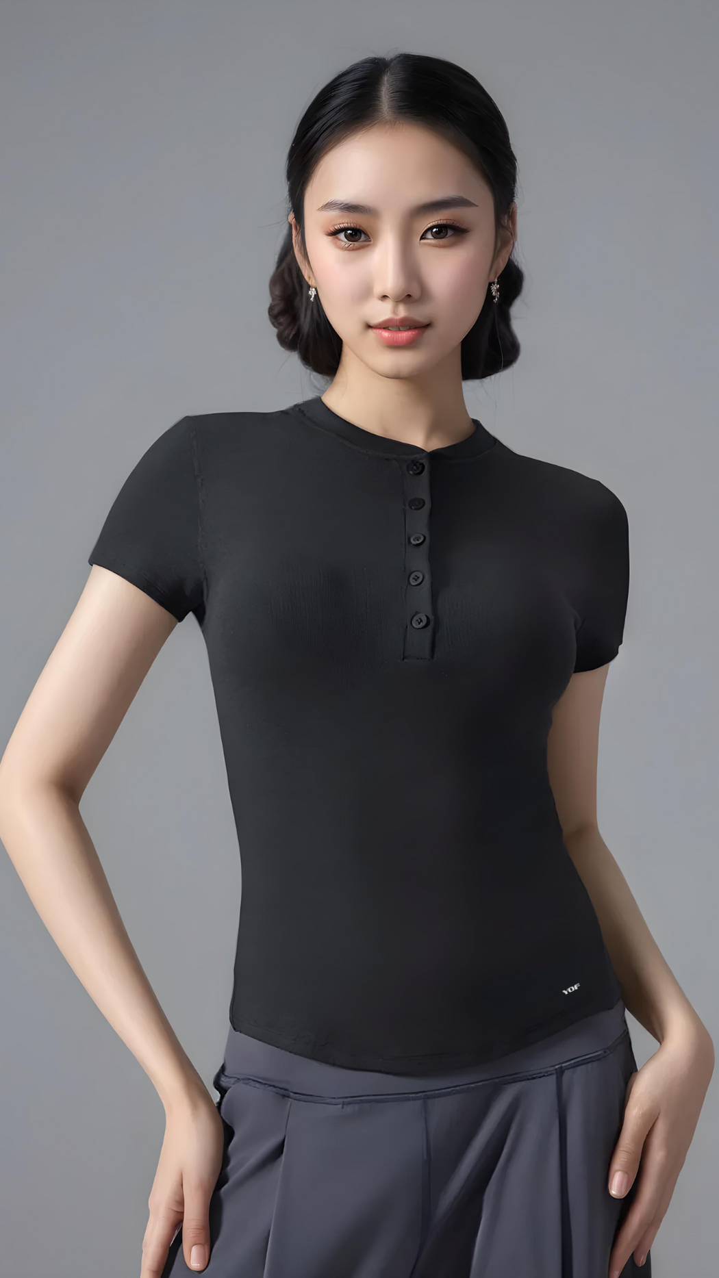 MODENA Henley Ribbed Tee