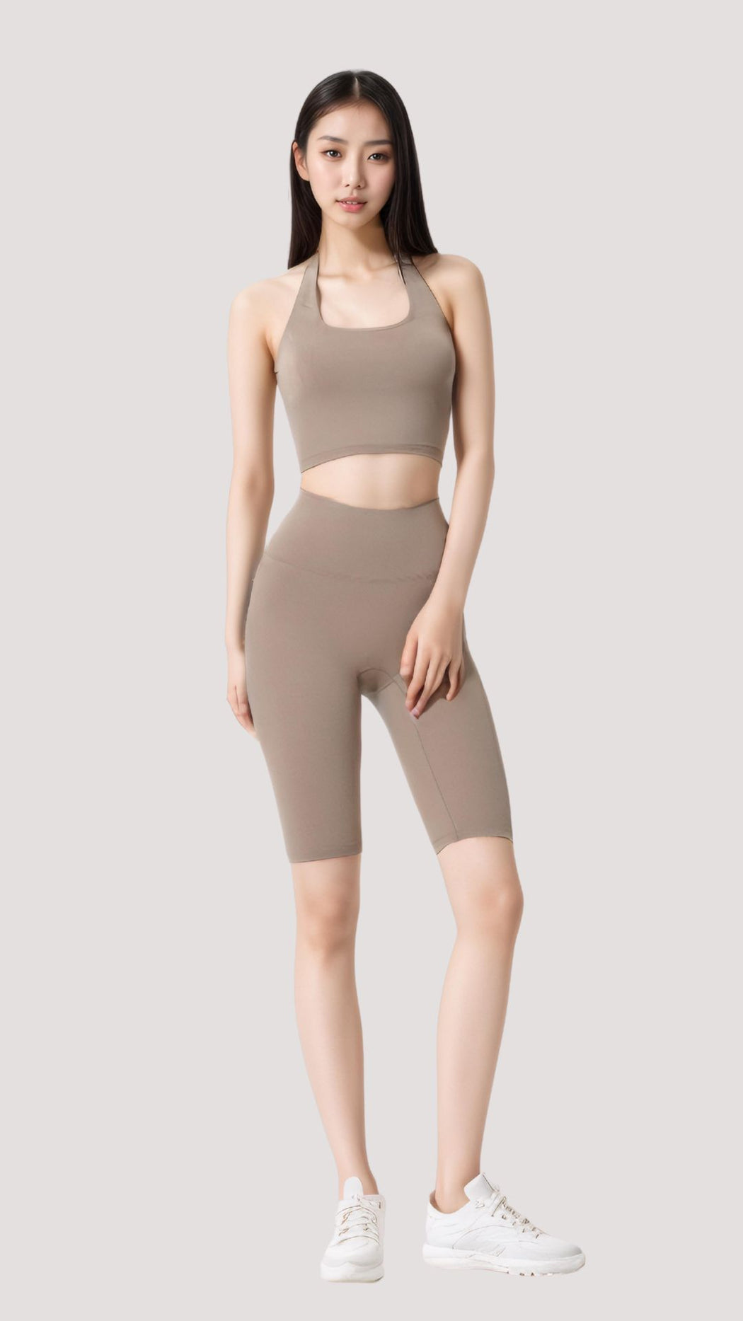 Luxe Ruched Halter Crop