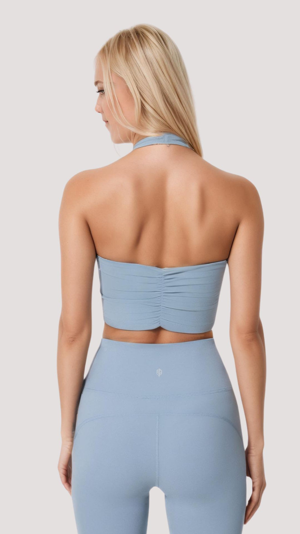 Luxe Ruched Halter Crop