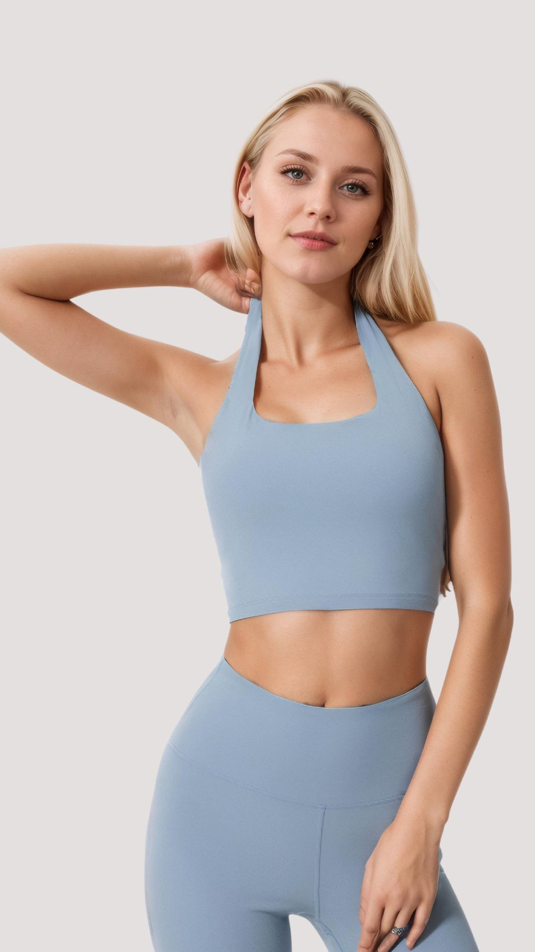 Luxe Ruched Halter Crop