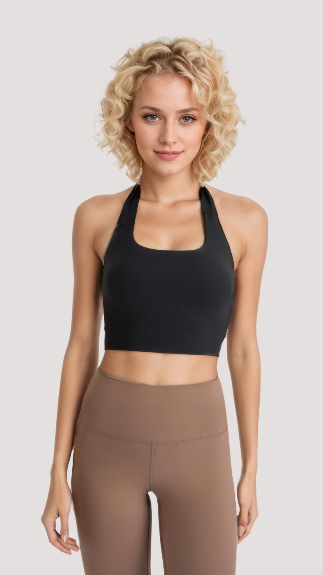 Luxe Ruched Halter Crop
