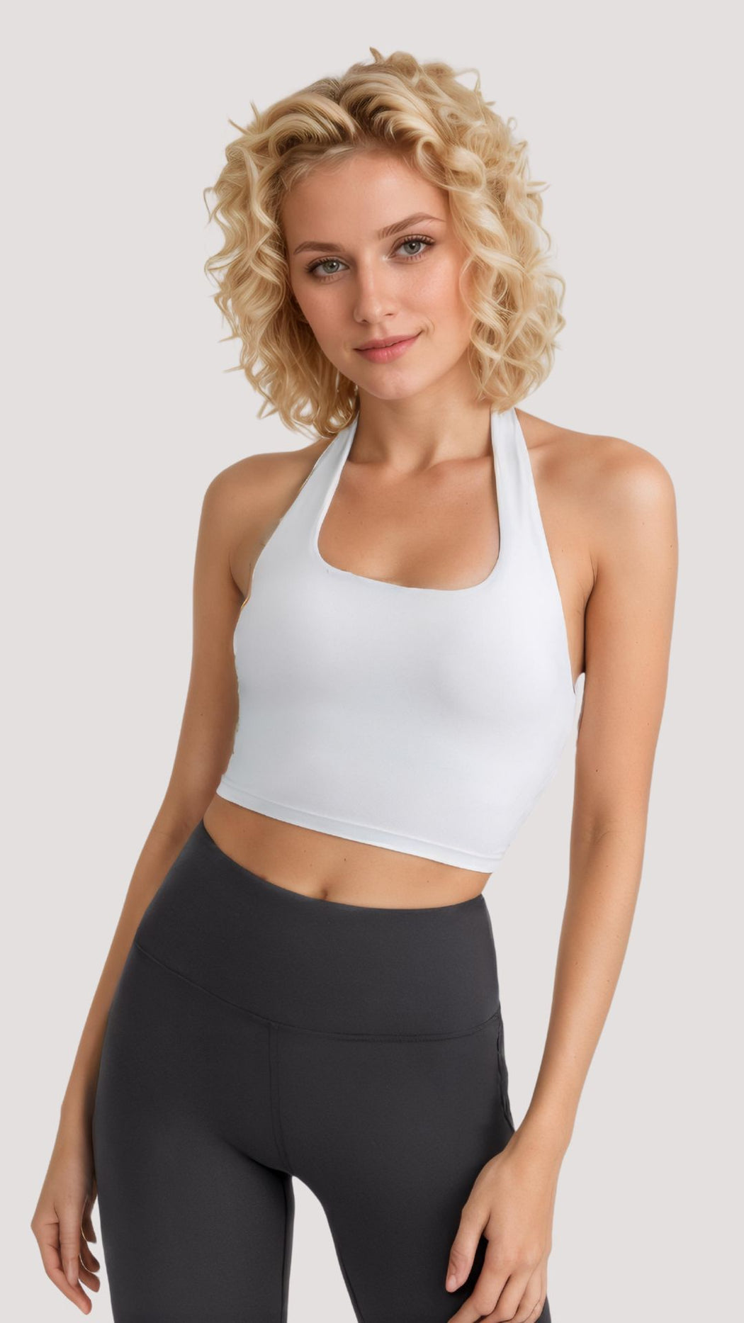 Luxe Ruched Halter Crop