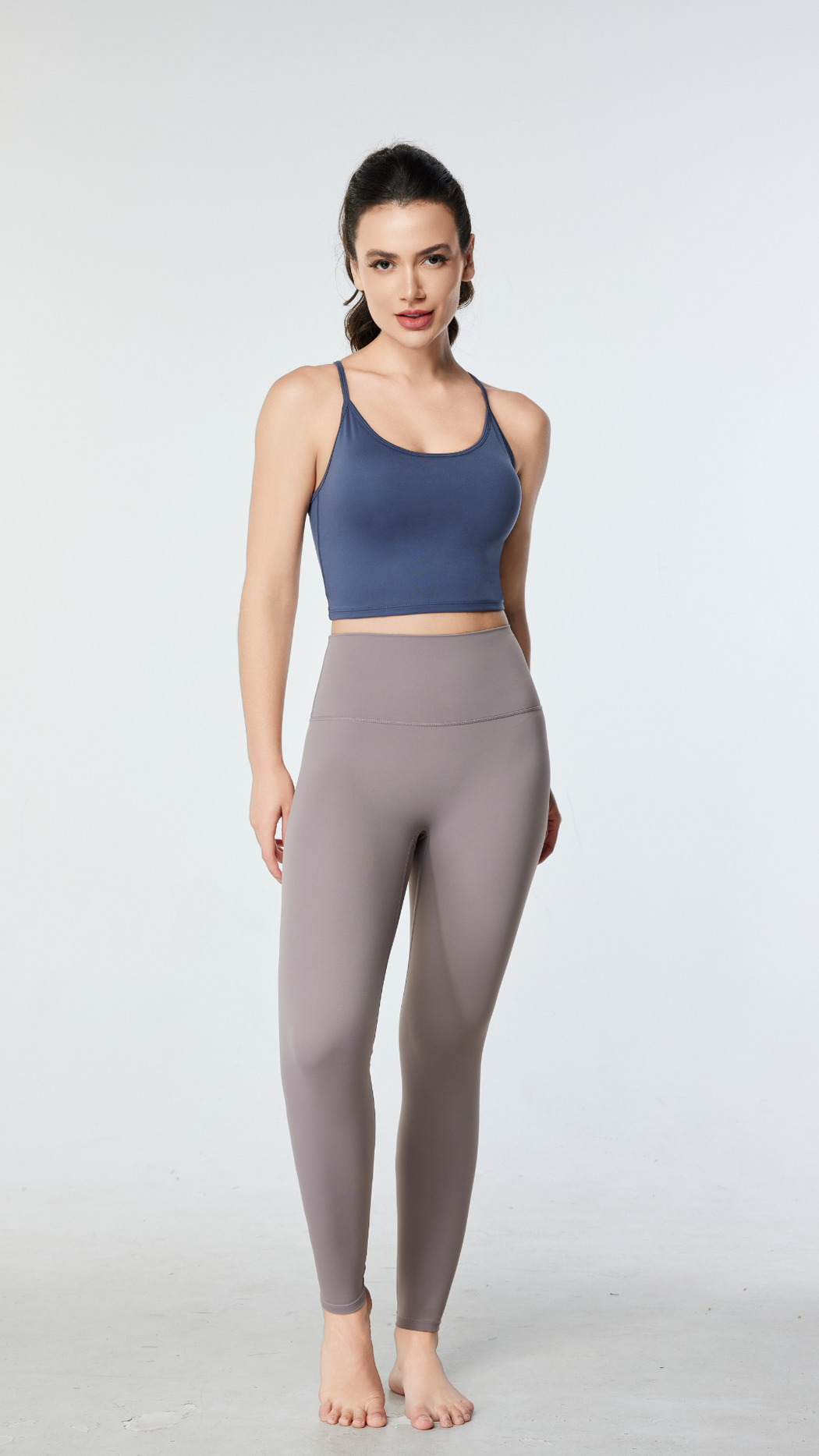 Essential Yoga Leggings with Back Pocket - Multiple Colors Asian Length