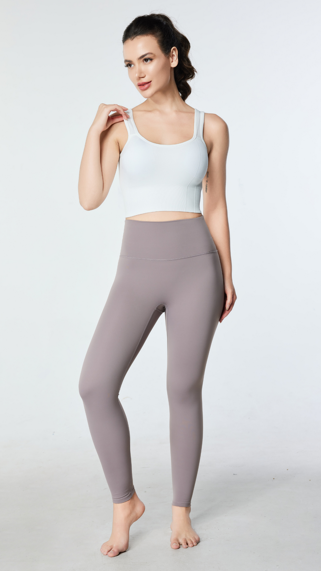 Essential Yoga Leggings with Back Pocket - Multiple Colors Asian Length