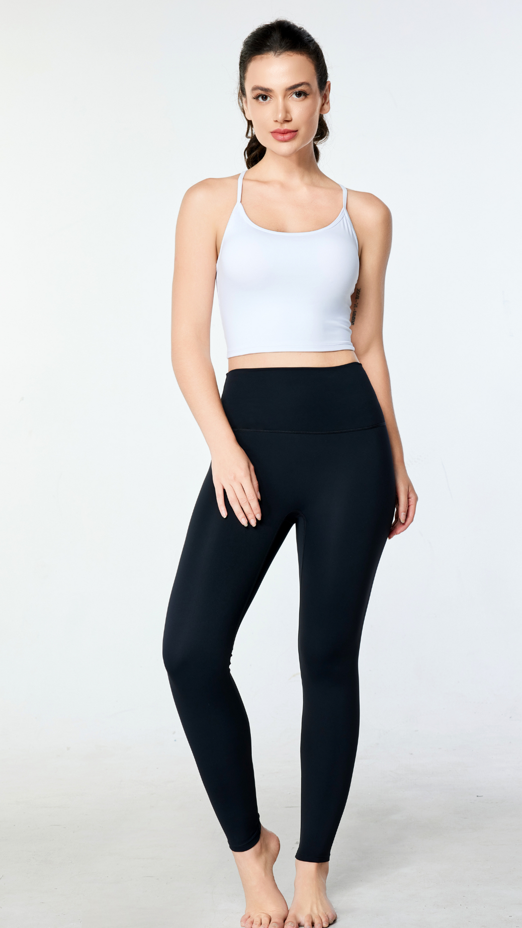 Essential Yoga Leggings with Back Pocket - Multiple Colors Asian Length