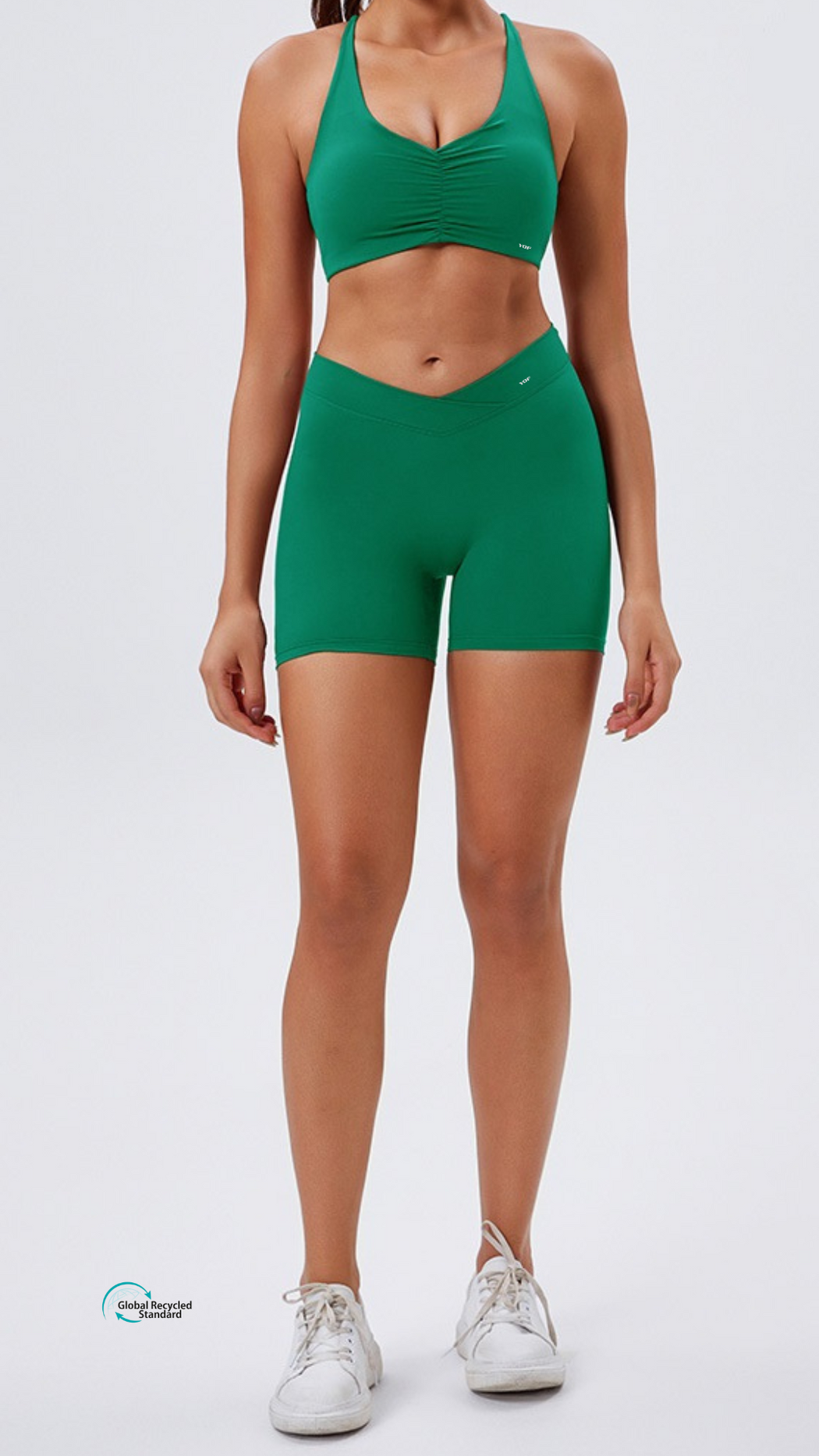 EcoLuxe Strappy Power Bra Front Folds