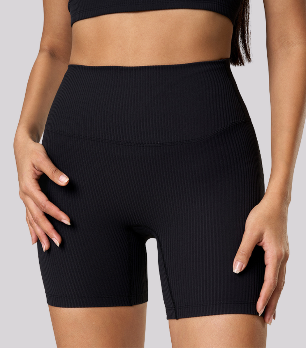 Flow Ribbed Biker Shorts