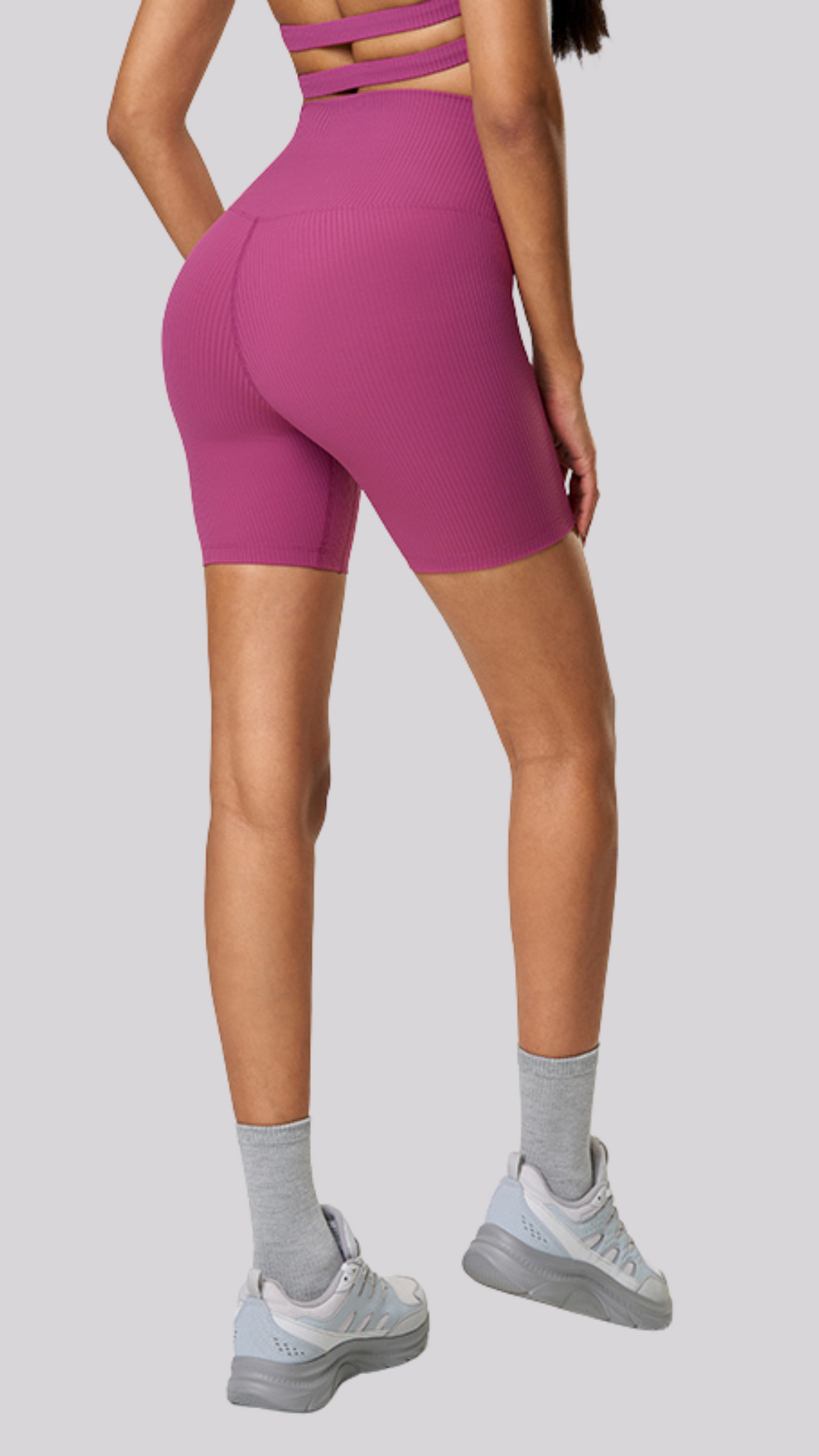 Flow Ribbed Biker Shorts