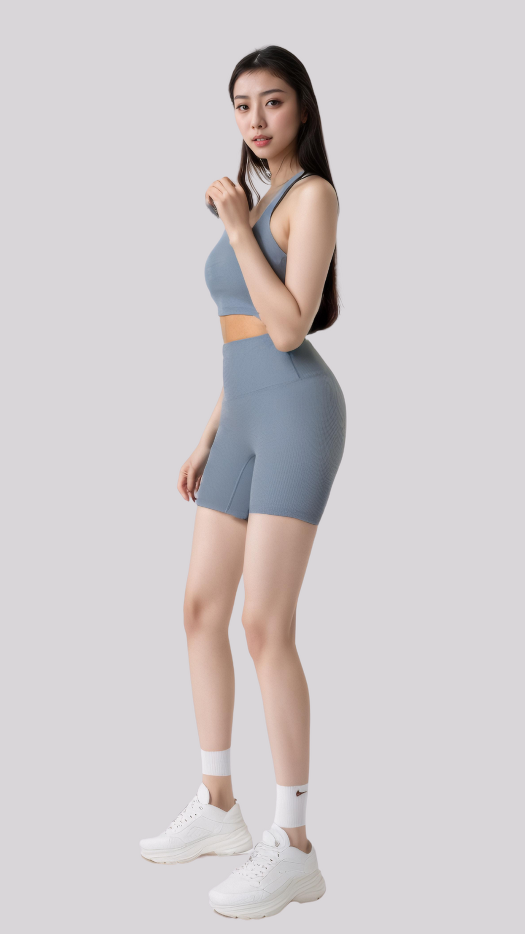 Flow Ribbed Biker Shorts