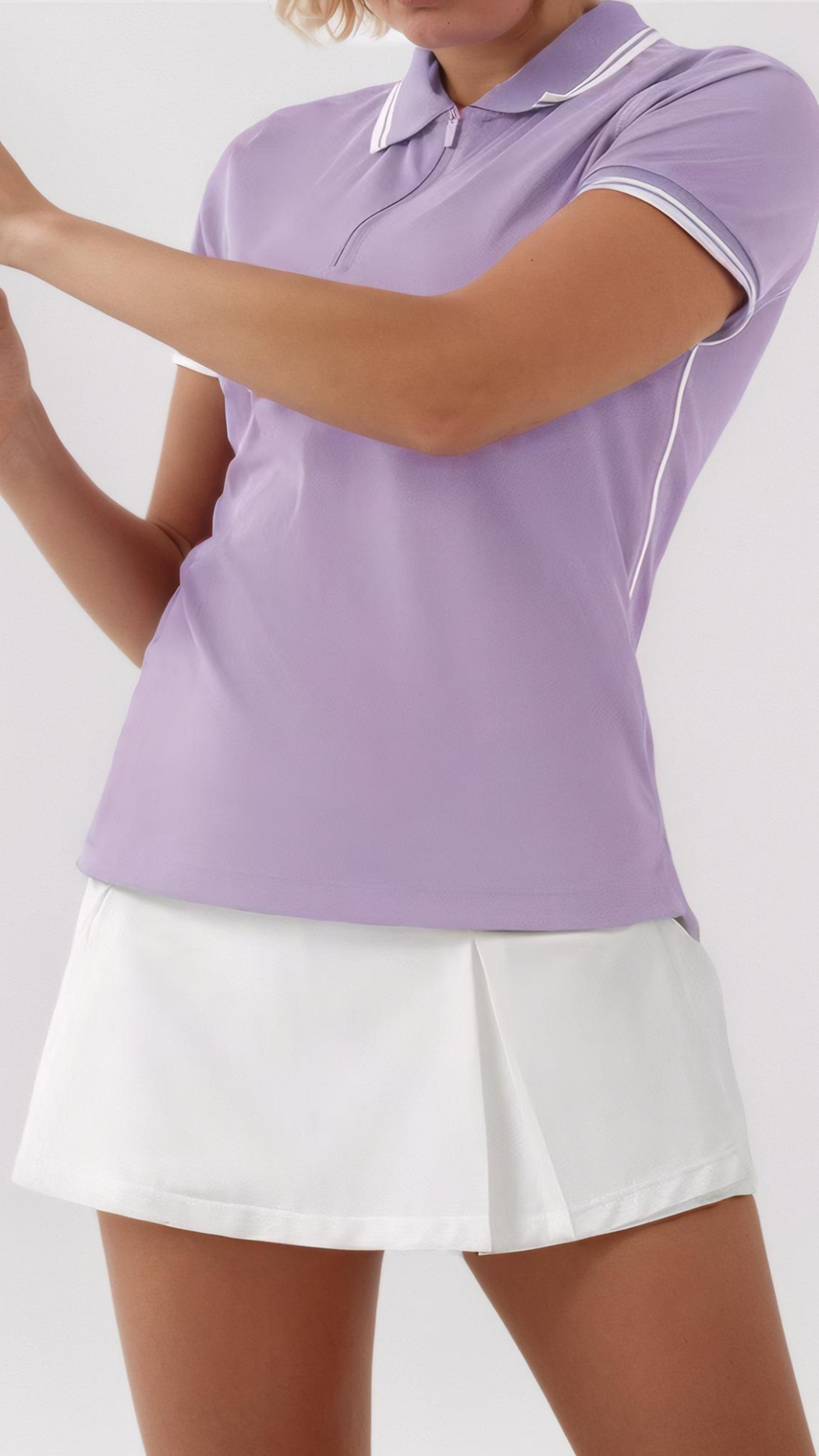 SkyeCourt Performance UV Protective Sports Polo T-Shirts