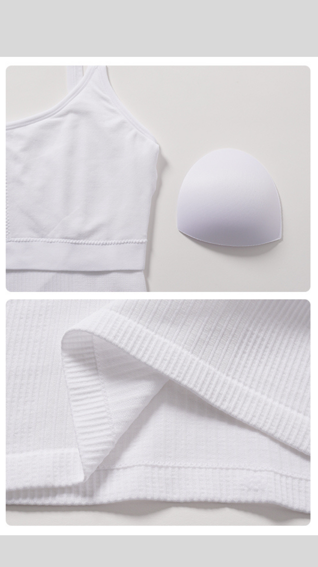 CoreForm Ribbed Bra Top