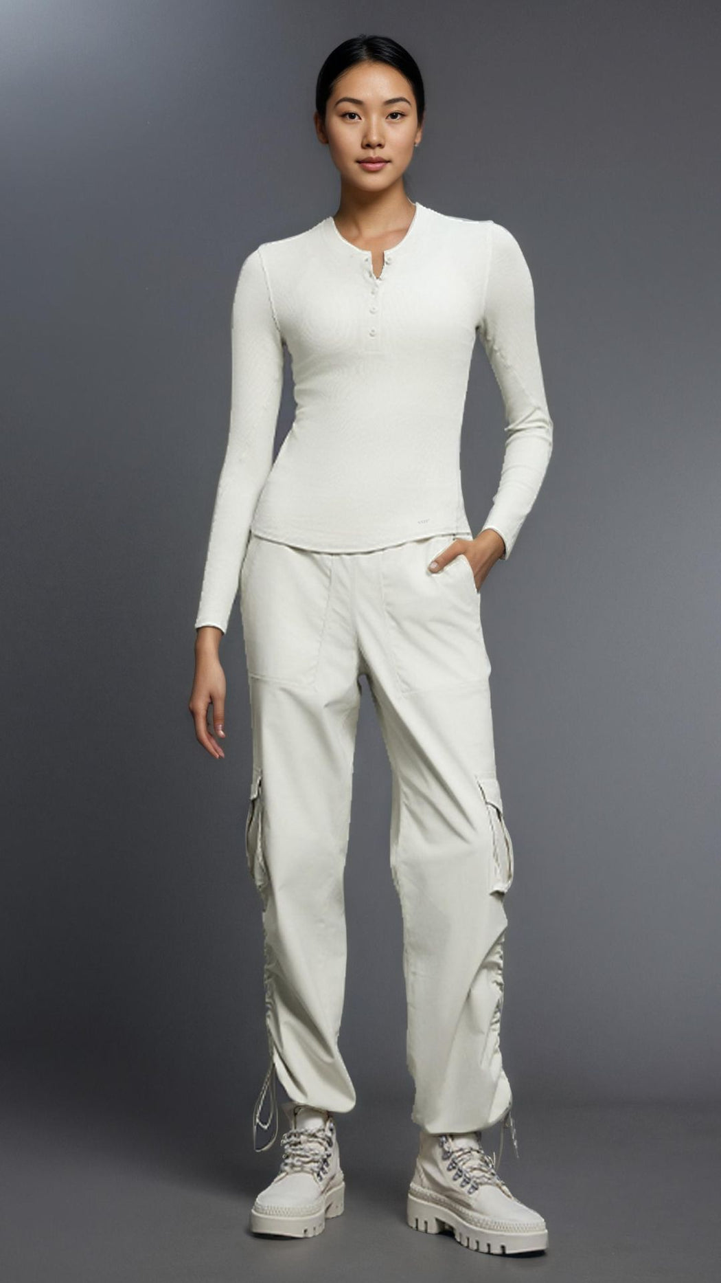 RIBRX Henley Long Sleeve Tee