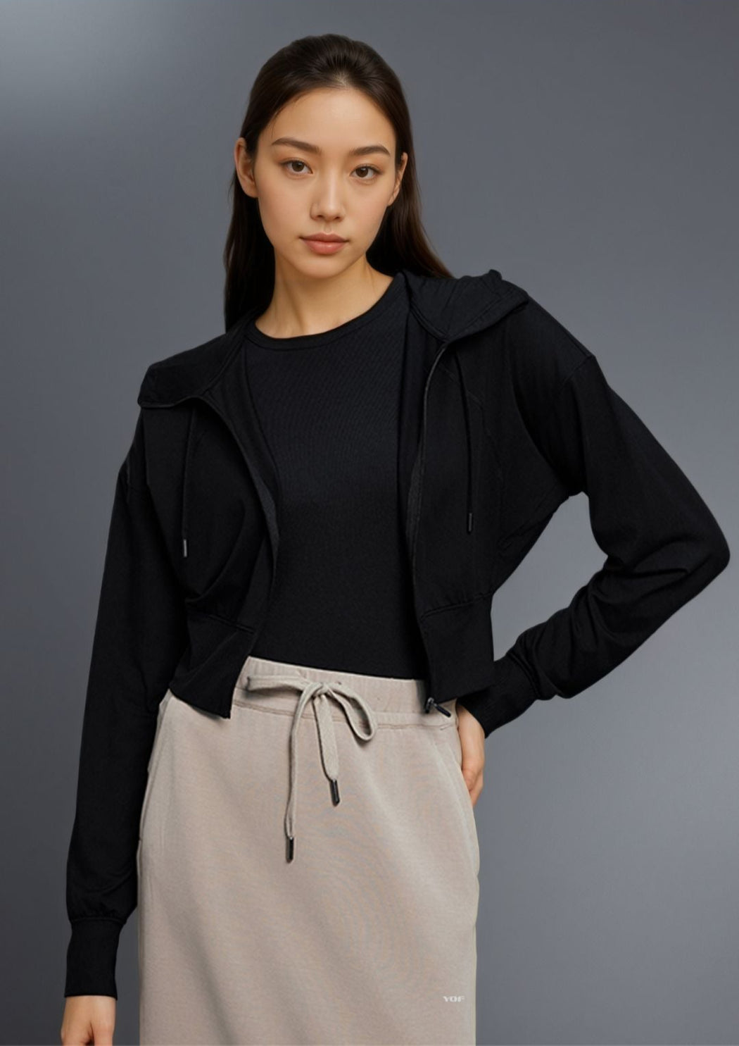 Vireo Zip Crop Hoodie