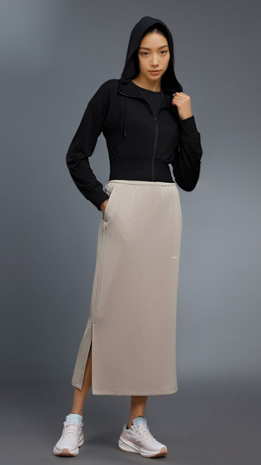 Vireo Zip Crop Hoodie