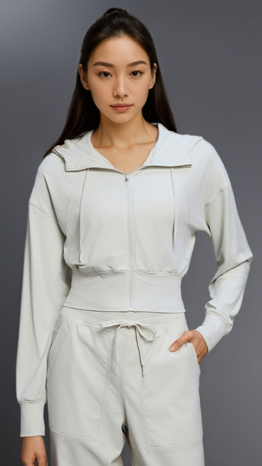 Vireo Zip Crop Hoodie