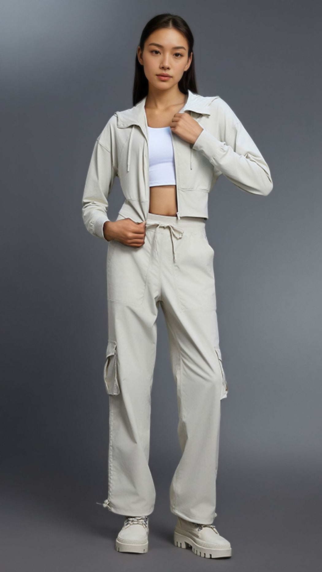 Vireo Zip Crop Hoodie