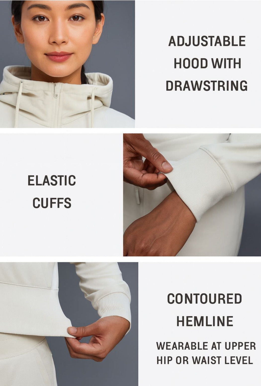 Vireo Zip Crop Hoodie