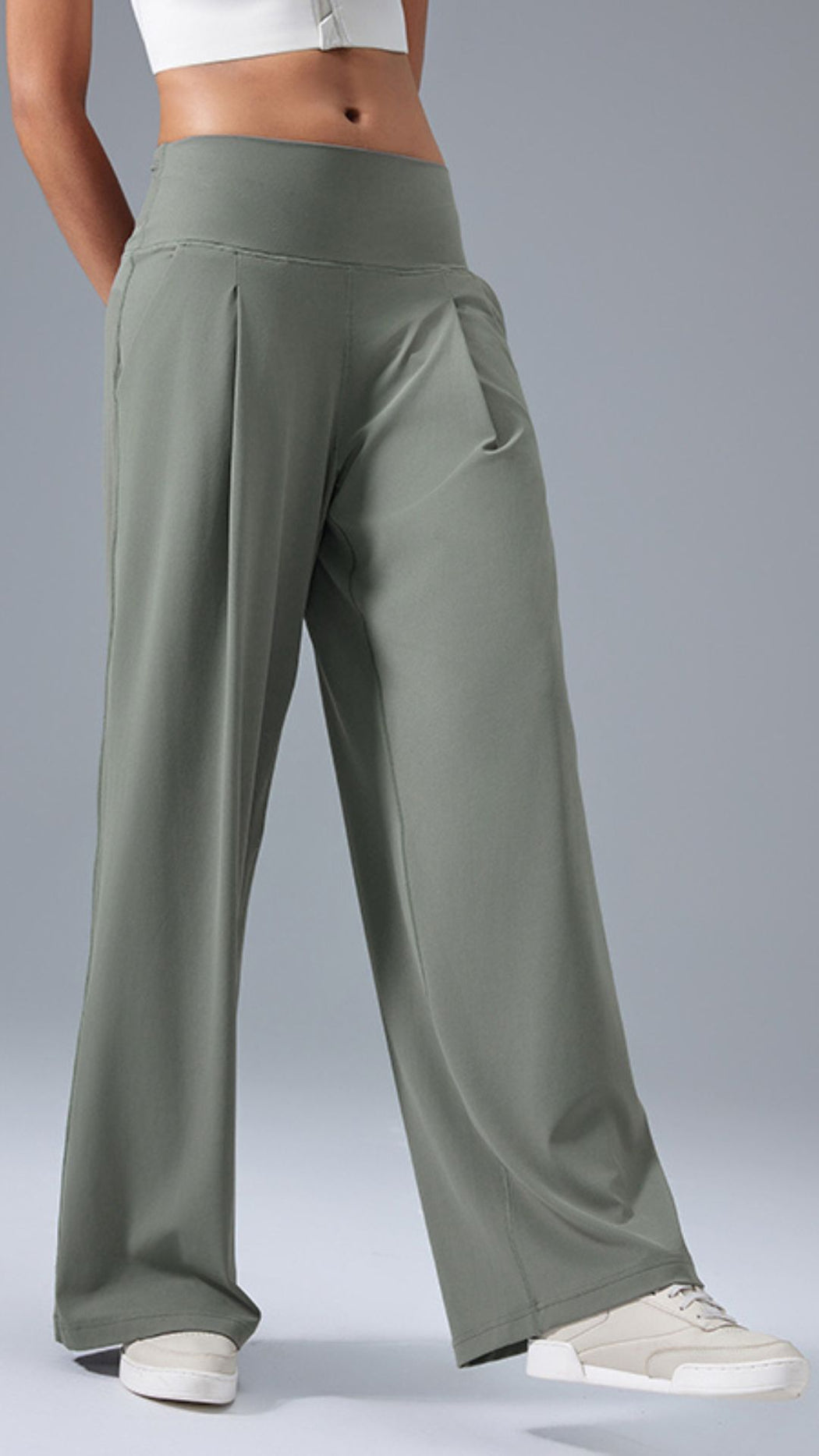 SereniStretch High Waist Wide-Leg Pant With Pockets