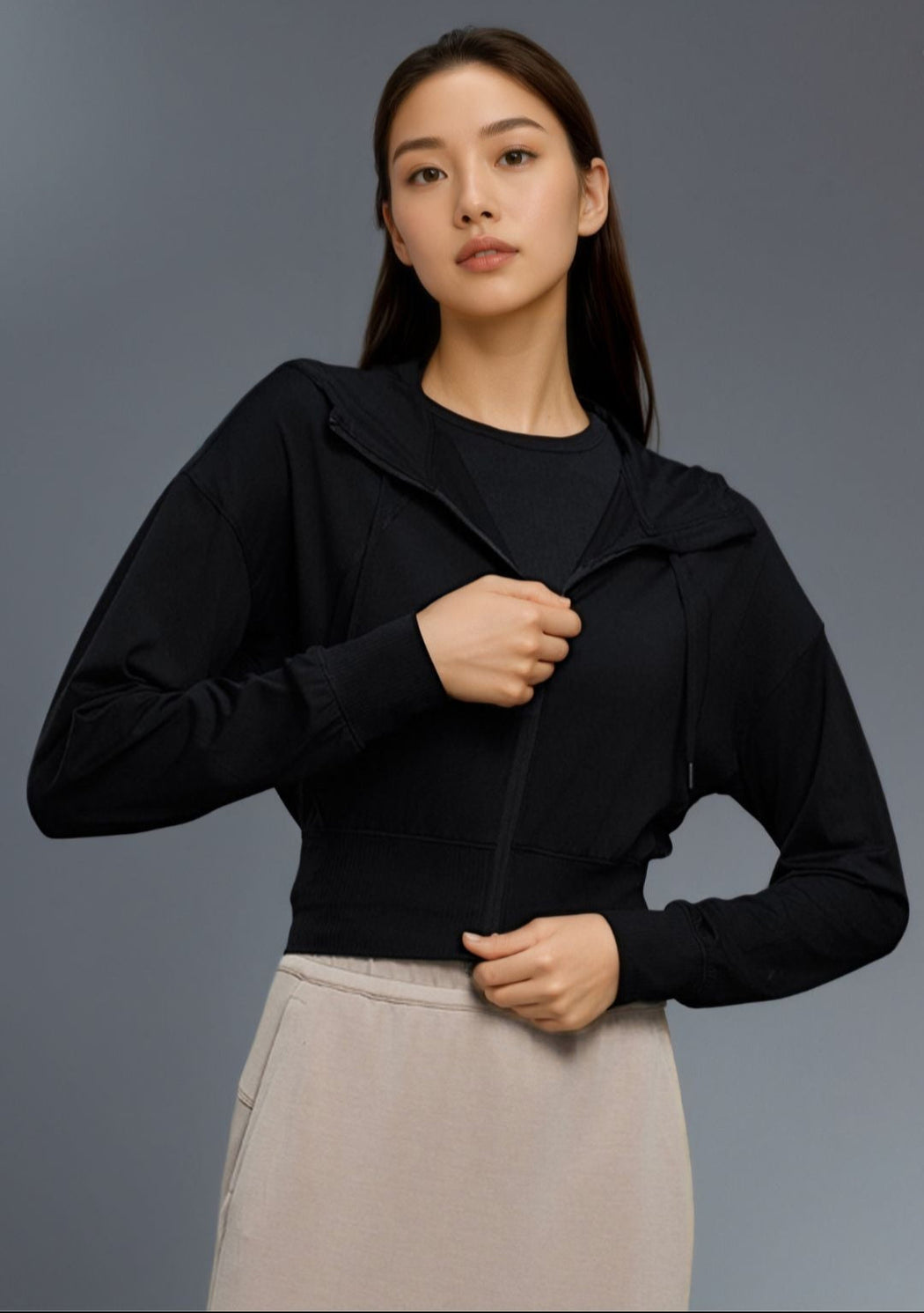 Vireo Zip Crop Hoodie