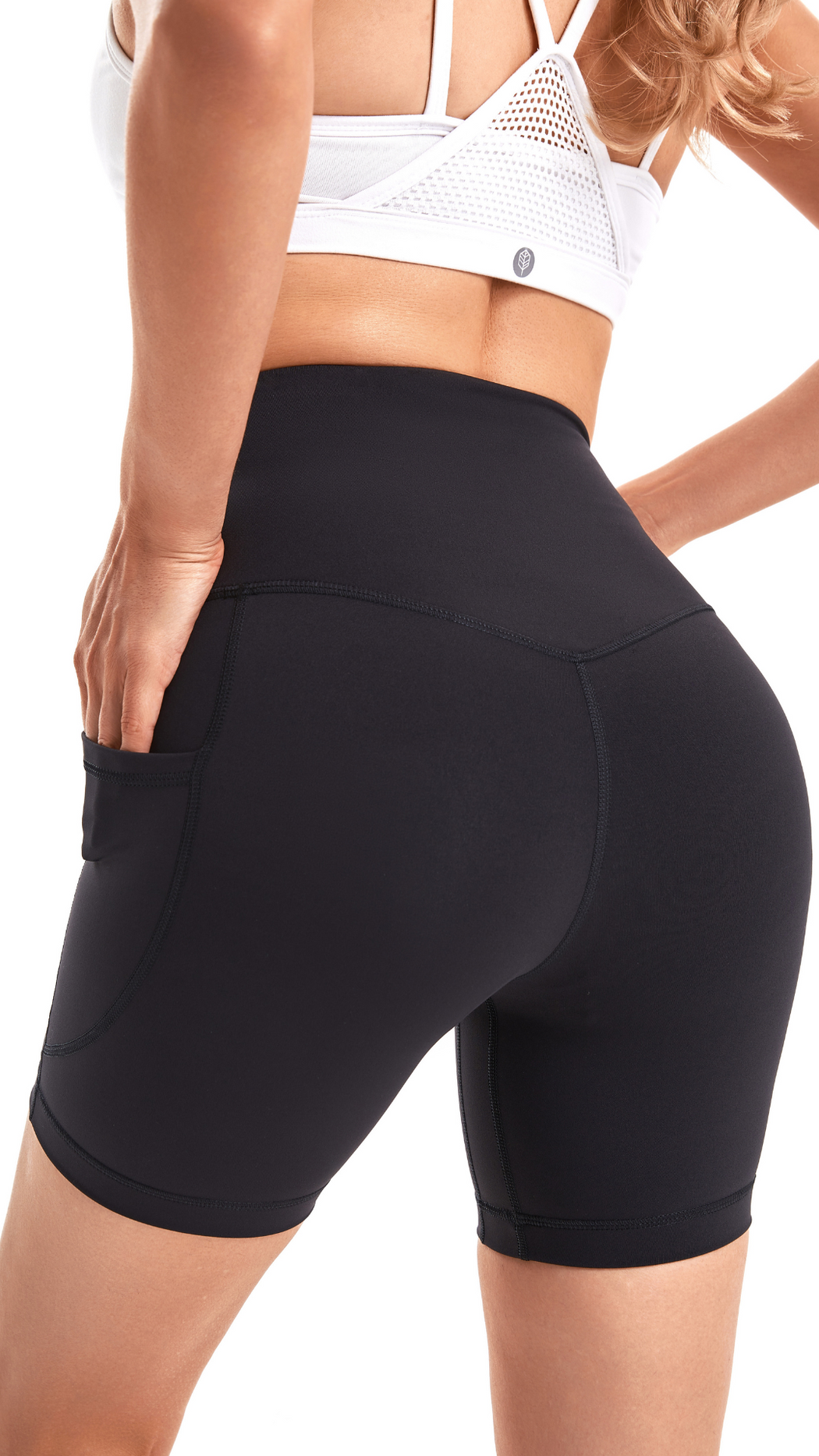YOF Signature High Waisted  SculptFlow 6" Inseam Shorts Black