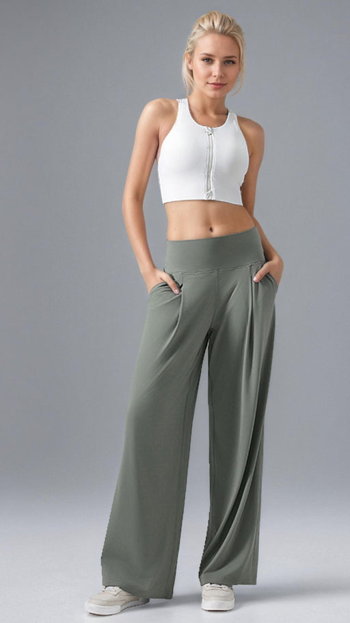 SereniStretch High Waist Wide-Leg Pant With Pockets