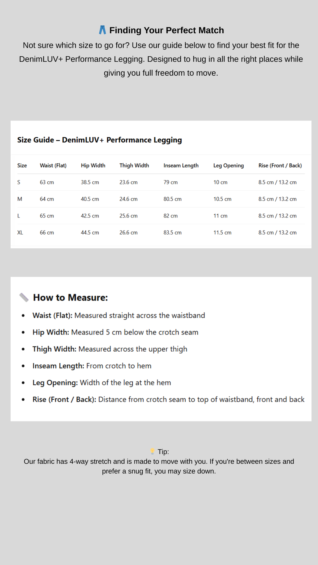 DenimLUV+ Performance Leggings